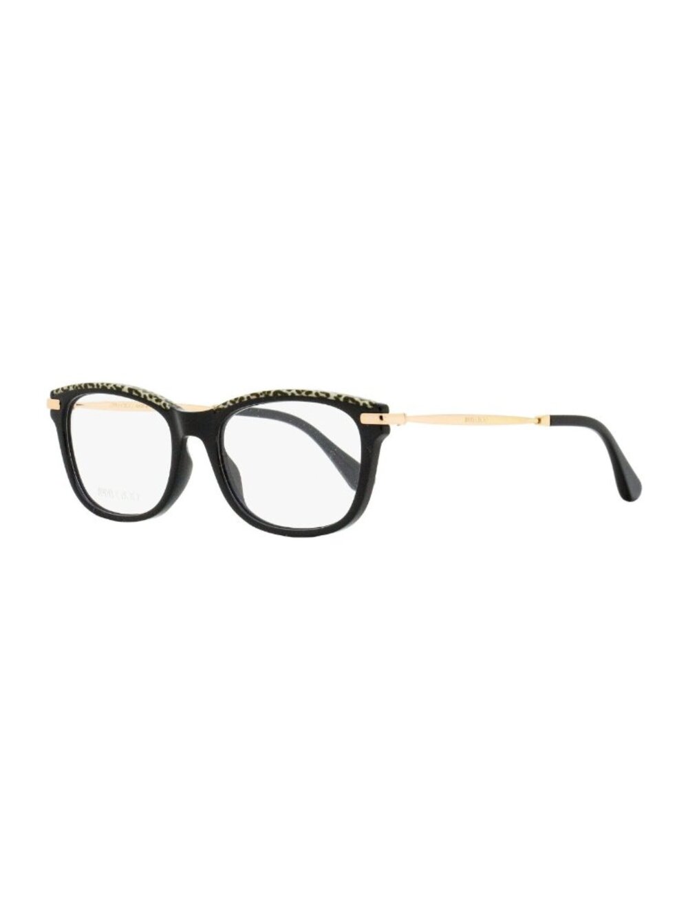 Jimmy Choo Rectangular Eyeglasses JC248 FP3 Black/Leopard/Gold 53mm